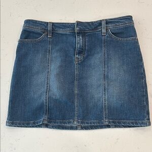 J. Crew Classic Blue Denim Mini Skirt
